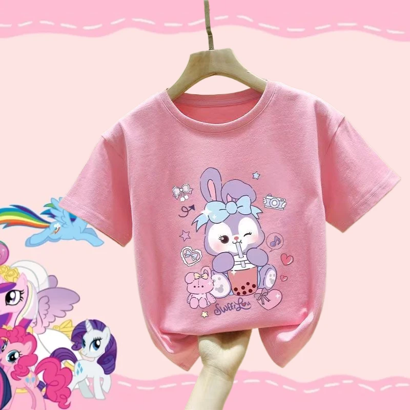 卡通动漫夏季热销儿童棉T恤男女童儿童上衣星黛露