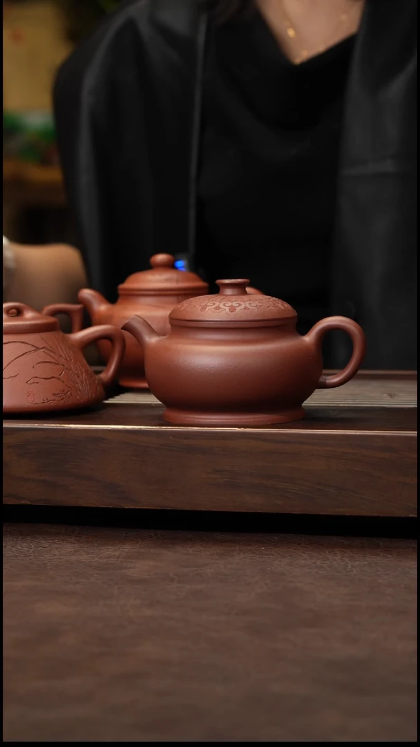 茶壶紫砂底槽清如意繁花180cc左右