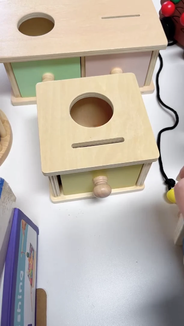 木目标盒玩具---