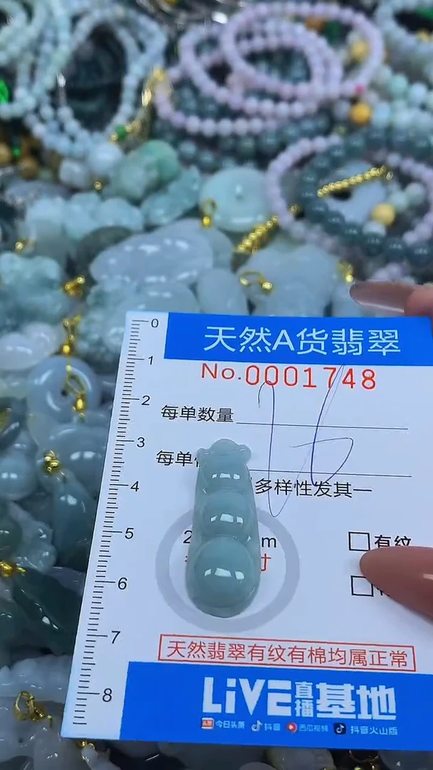 颈饰未镶嵌翡翠净货挂件-1748