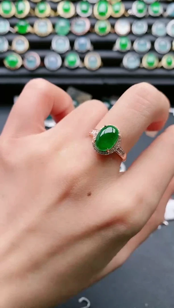 【闪购商品】翡翠戒指银S925镶嵌1111111