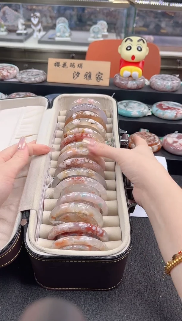 未镶嵌手镯石英质玉尘*丷圈口（赠品镯心）