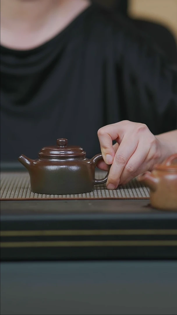 茶壶紫砂微瑕全手朱泥柴烧德钟150cc