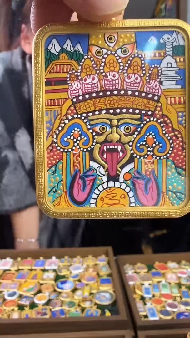 吊坠扎基拉姆-纯手绘唐卡