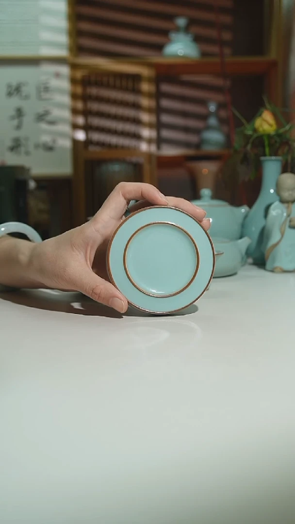 天青珑匠双线杯垫一级