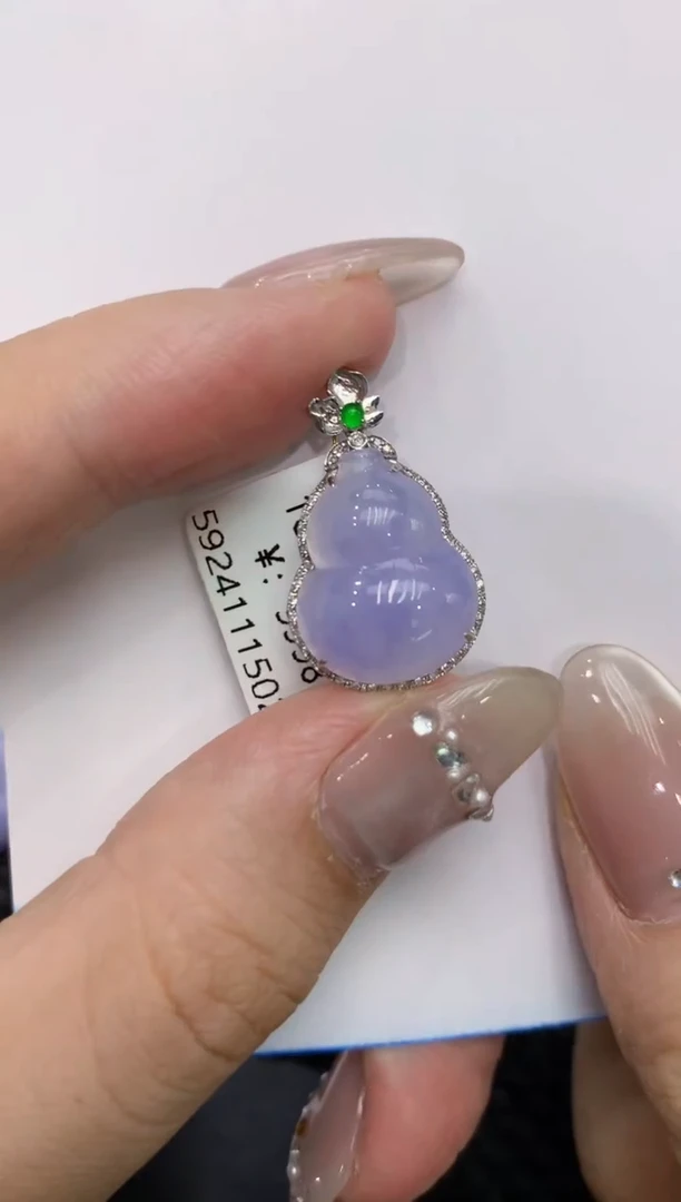 【闪购商品】翡翠颈饰18K金镶嵌222222222