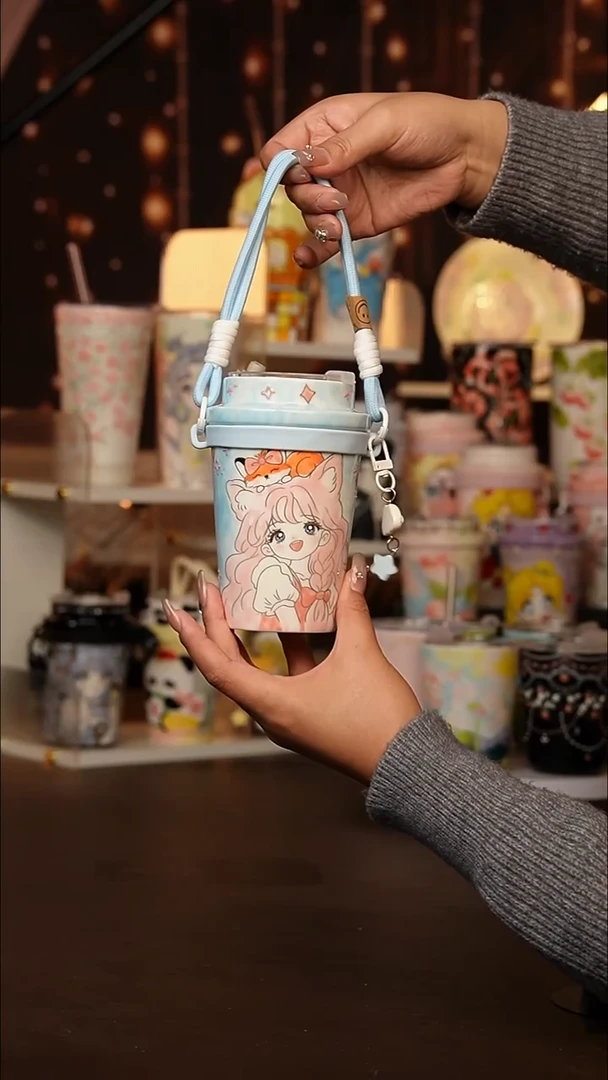 (玉泥）景德镇手工手绘文创陶瓷杯