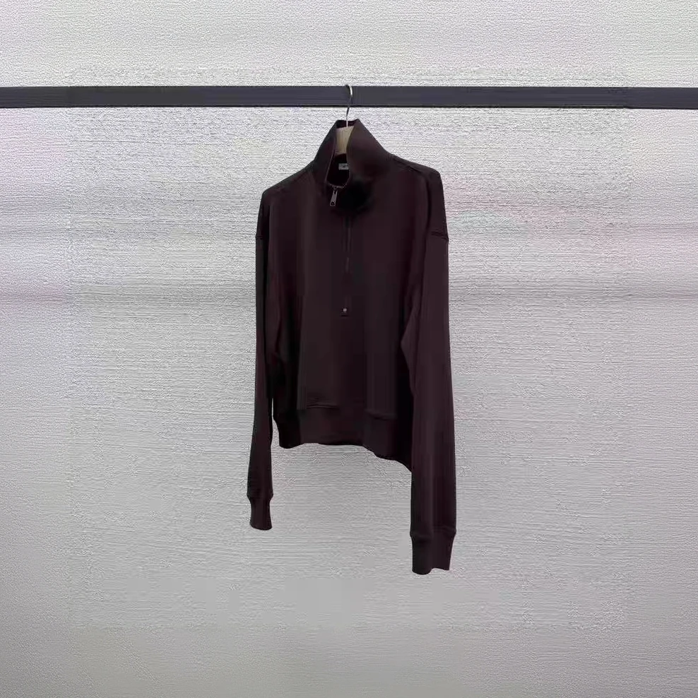 泡菜 at the bagel 2025新款半拉链百搭长袖卫衣