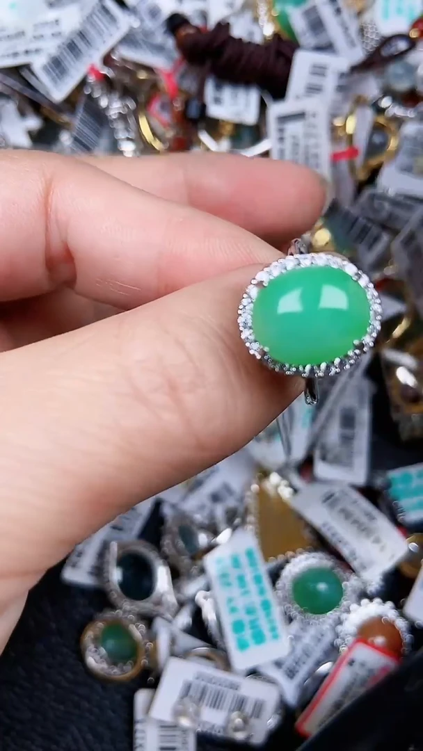 颈饰银S925镶嵌翡翠0473