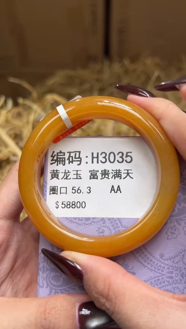 未镶嵌手镯石英质玉H3035