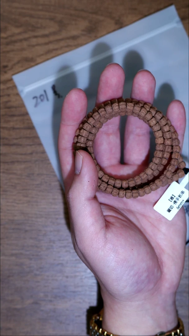 手串金刚菩提桂*酿201 藏切佛手长串6+