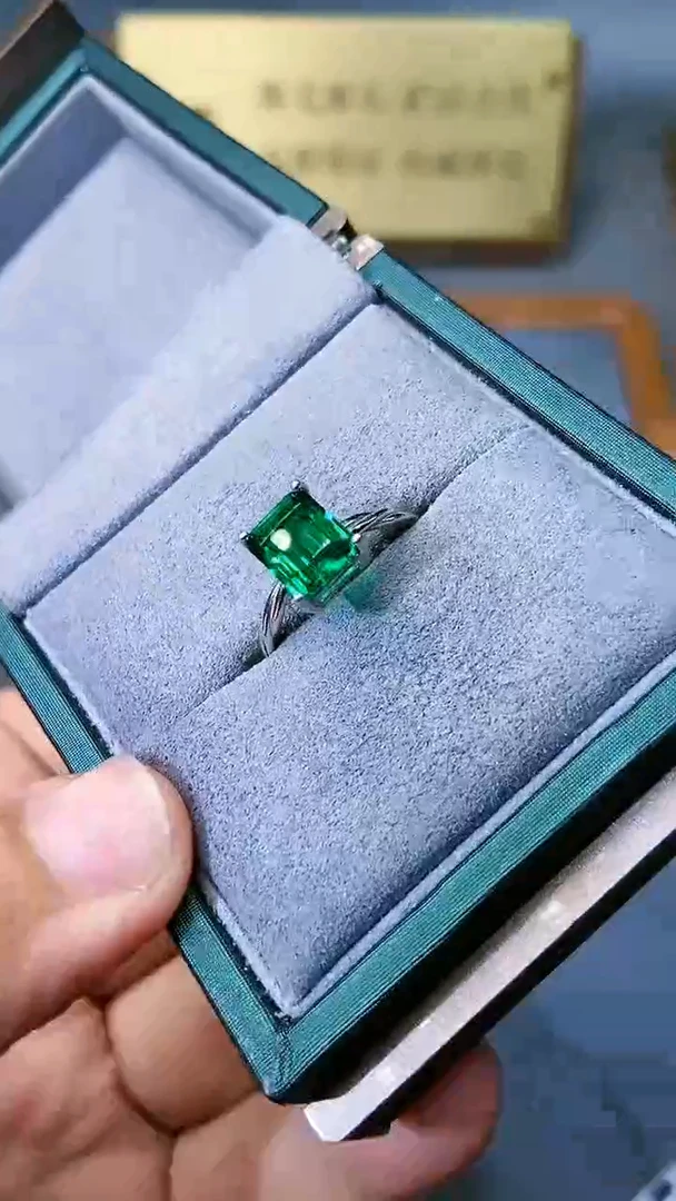 【闪购商品】透辉石戒指银S925镶嵌35