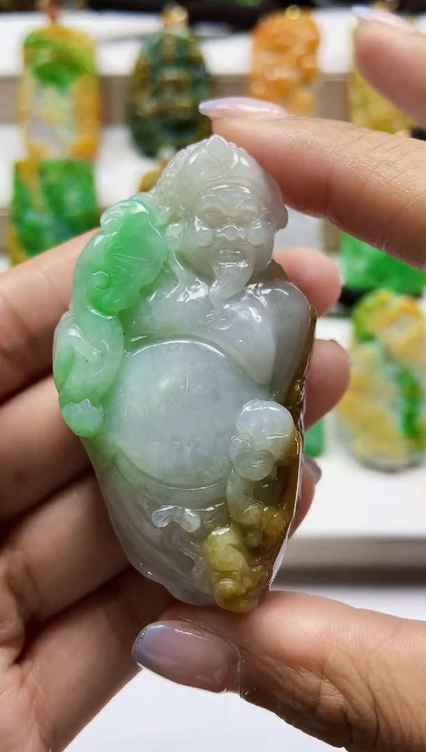 颈饰未镶嵌翡翠翡翠A货