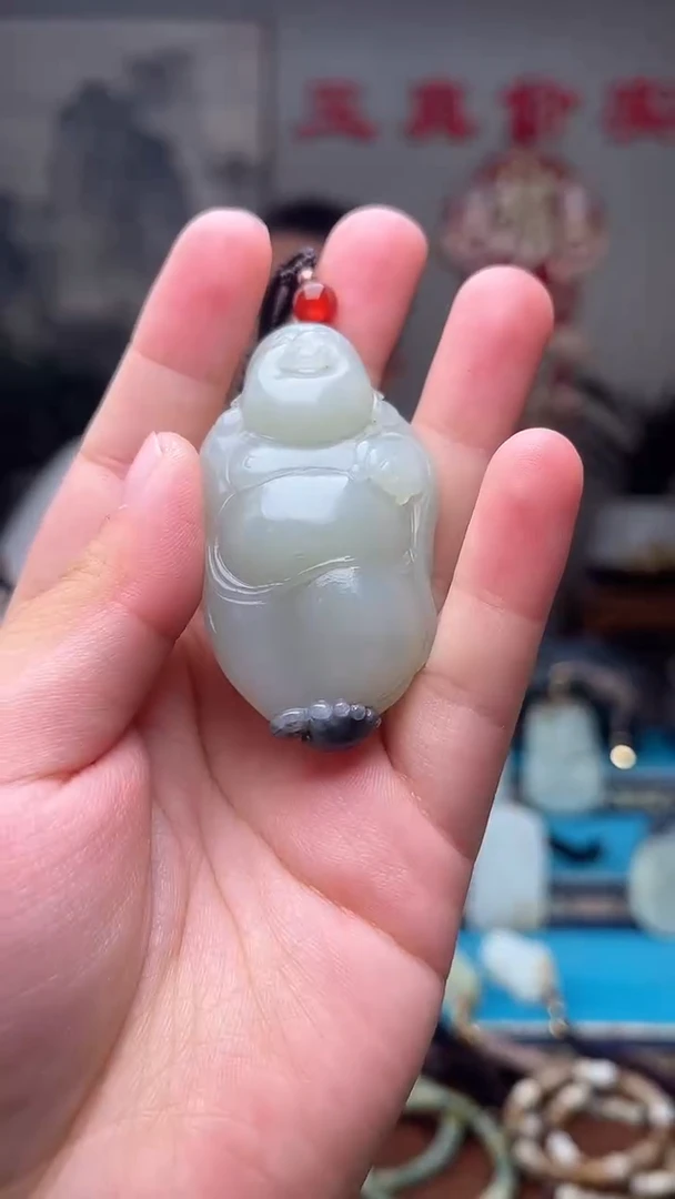 和田玉未镶嵌挂件1