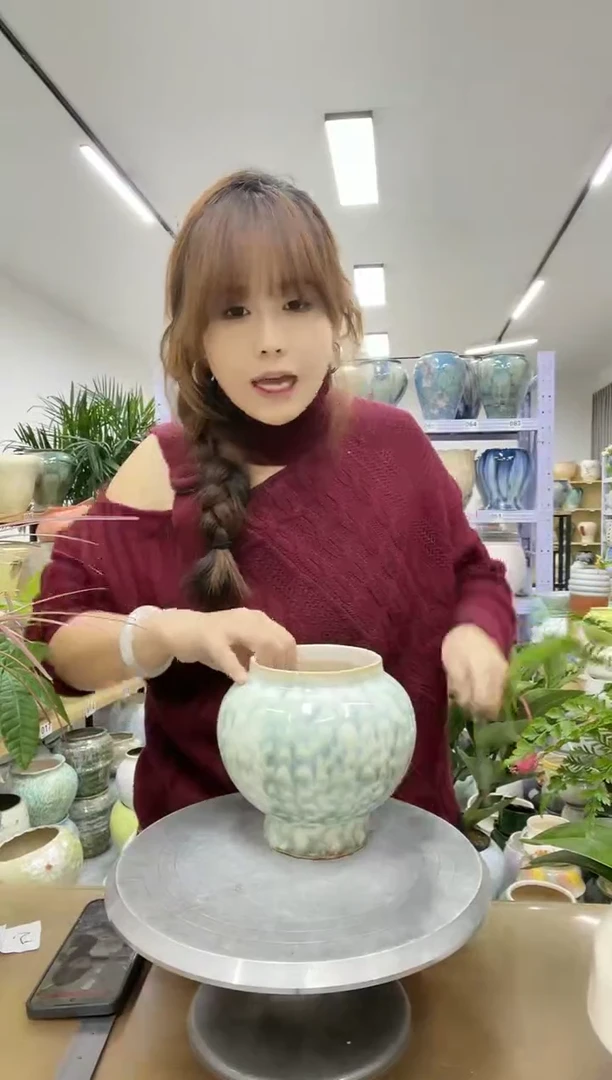 11.20陶瓷花盆直播链接高.  16    口10