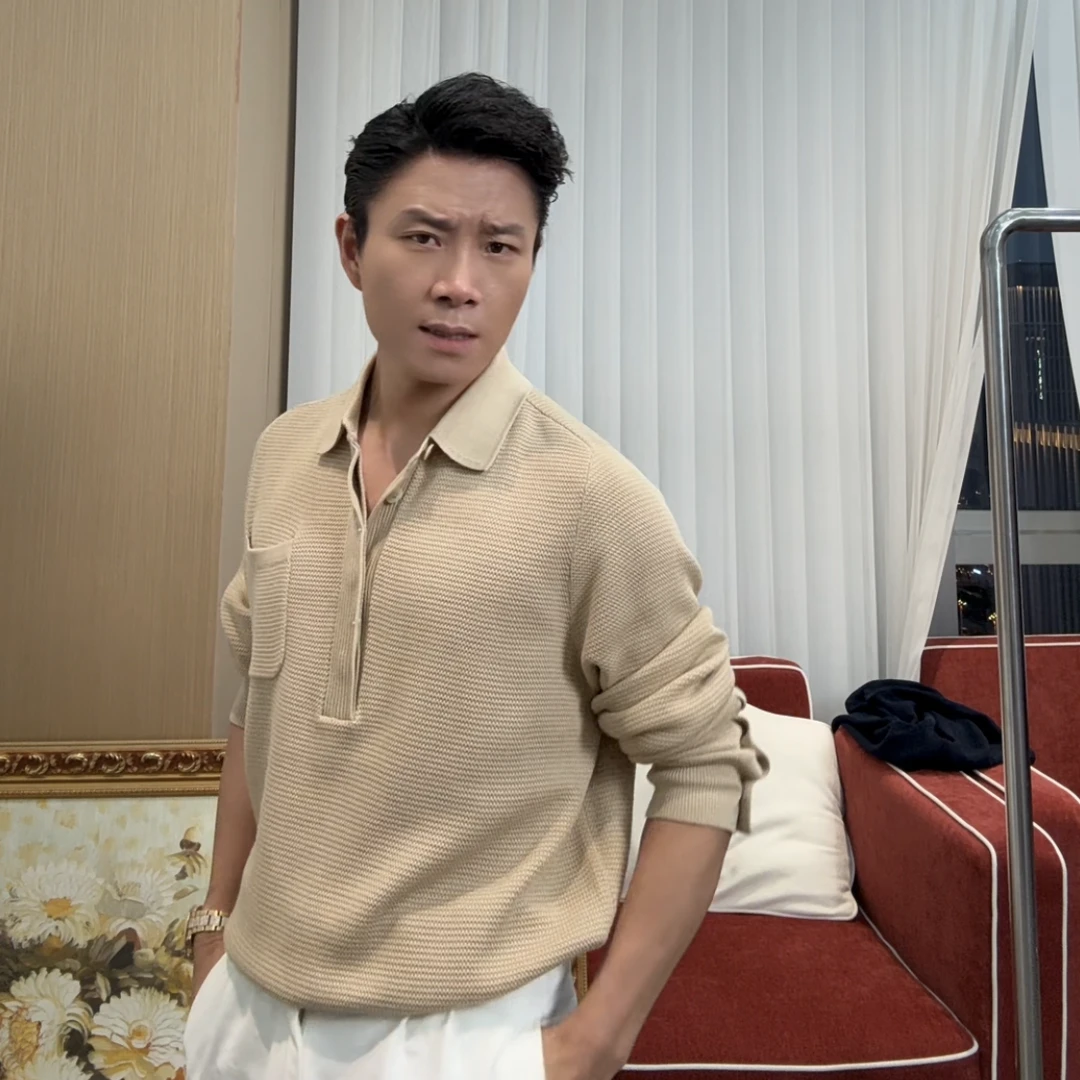 SEASONMARK早秋上新老钱风针织polo衫商务休闲百搭长袖男士卫衣