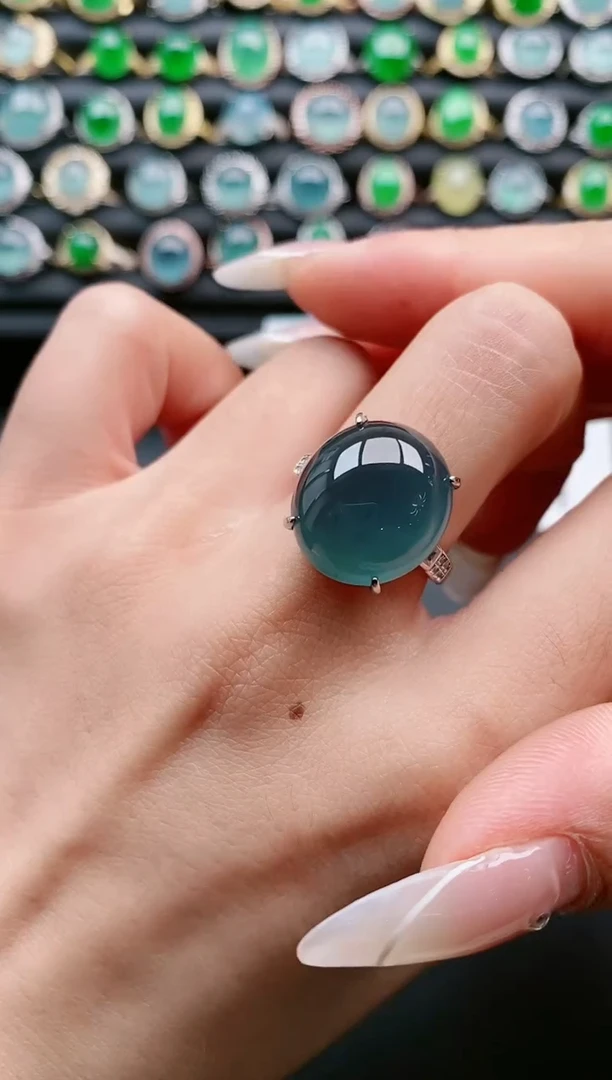 【闪购商品】翡翠戒指银S925镶嵌11111111