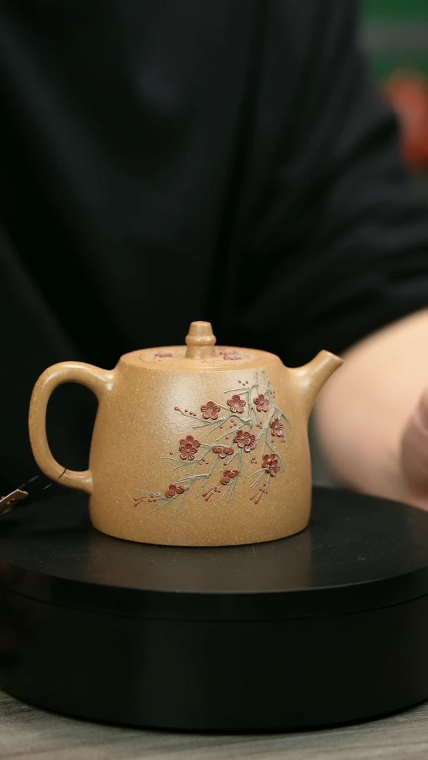茶壶紫砂漢*人H2411陈春芬段泥梅花汗铎