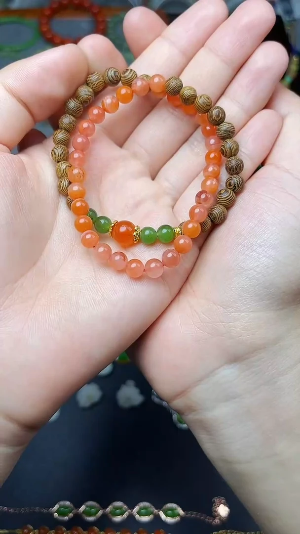 未镶嵌手串南红玛瑙多圈手串 06