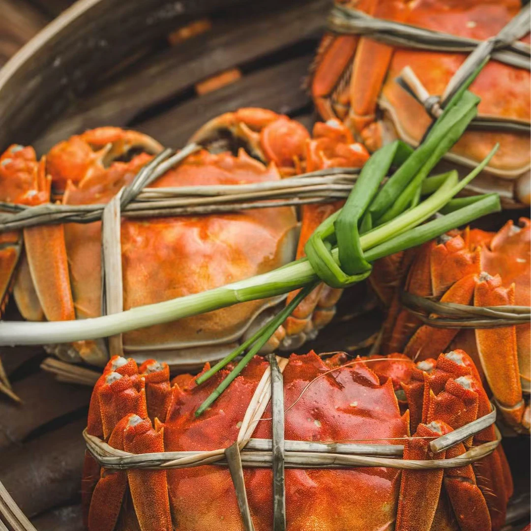 【公母对半活蟹】江苏洪泽湖大闸蟹母蟹3.5两+公蟹4两10只鲜活螃蟹