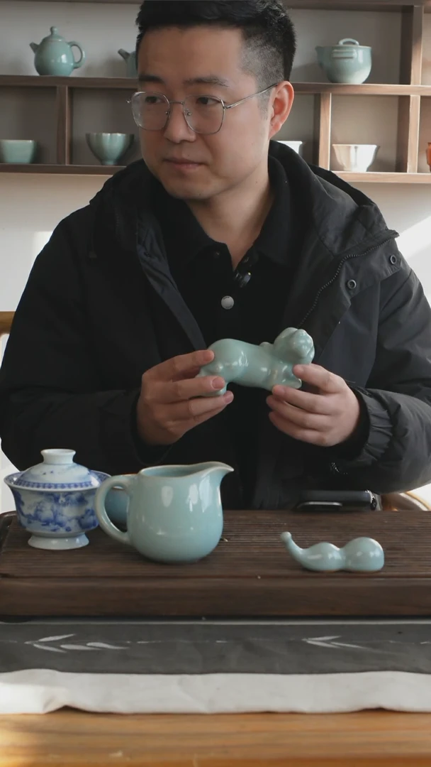 杯仿古獬豸摆件吉祥物