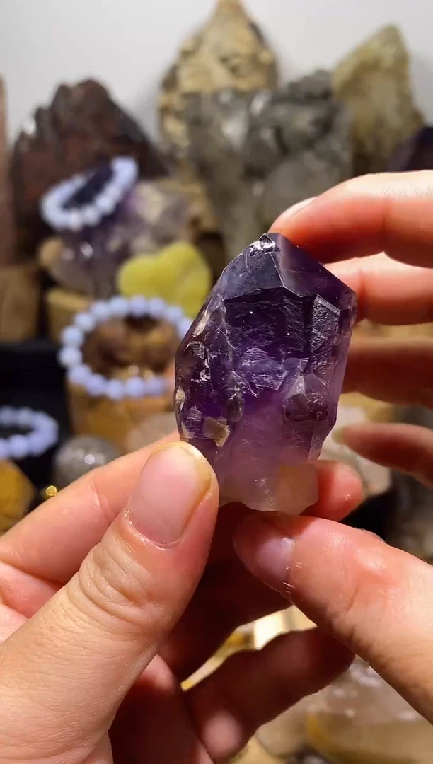 54未镶嵌水晶乌拉圭帝王紫