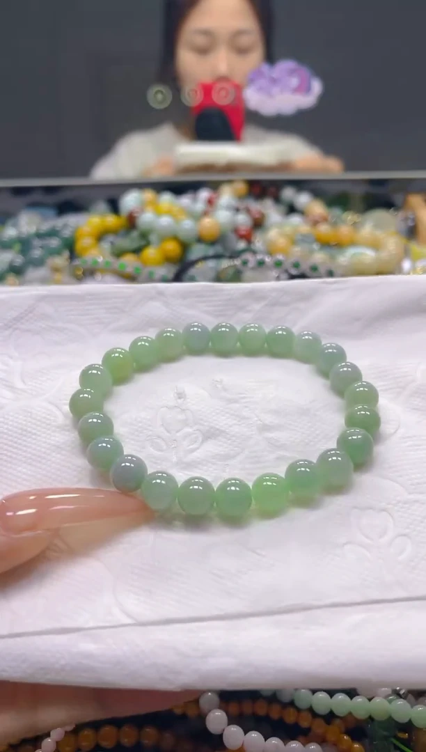 颈饰未镶嵌翡翠7MM