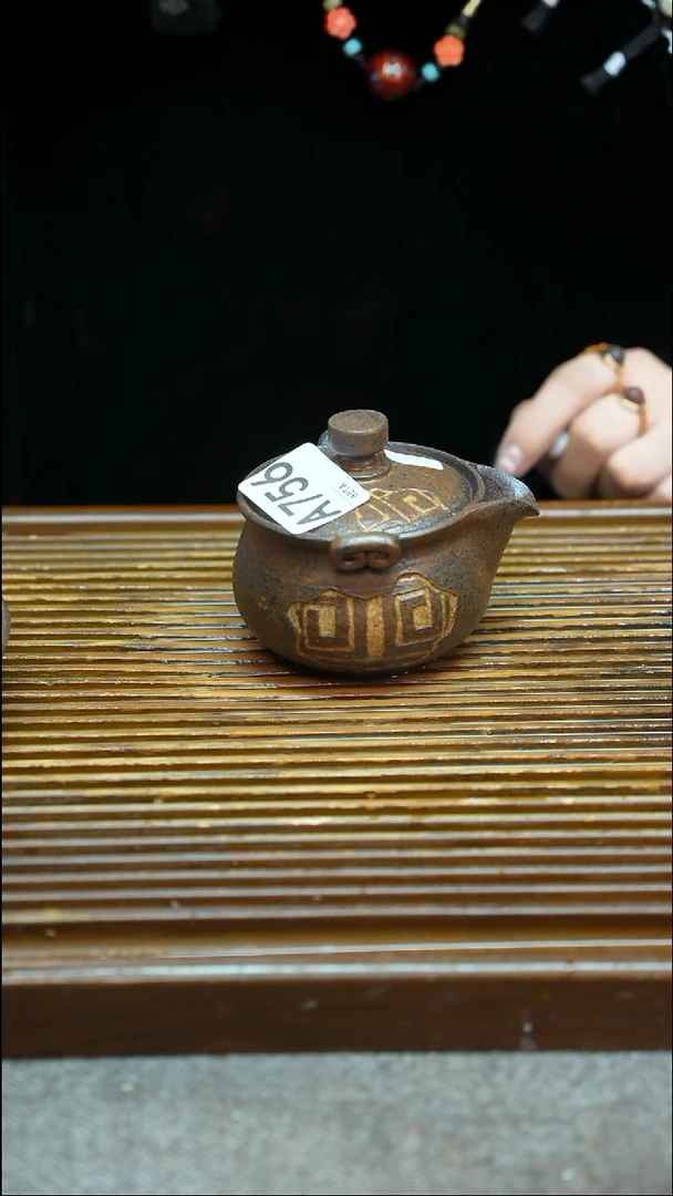 万古烧粗陶手工茶具-+-