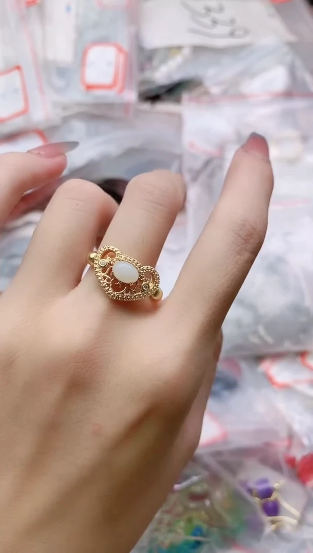 和田玉戒指未镶嵌多样性发拍一发一