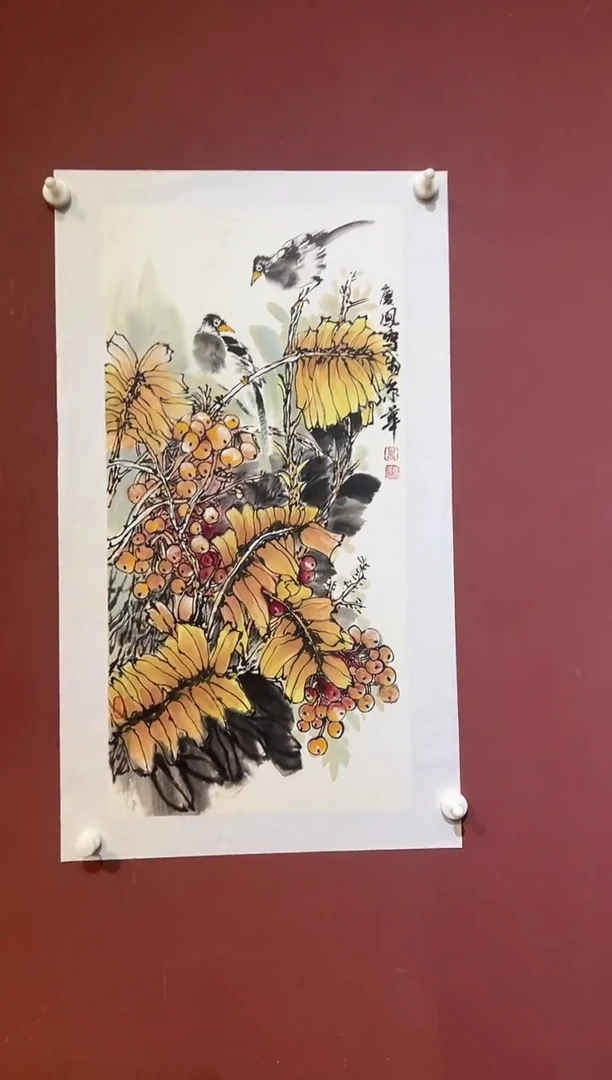 国画袁庆凤花鸟精品福利专属