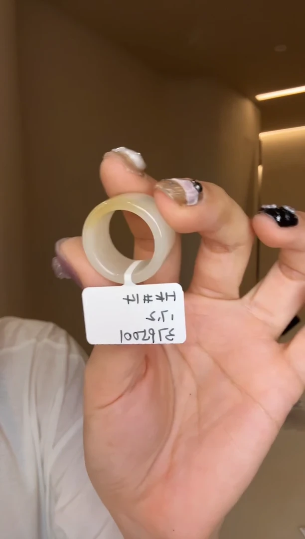 【闪购商品】和田玉戒指未镶嵌14码糖白