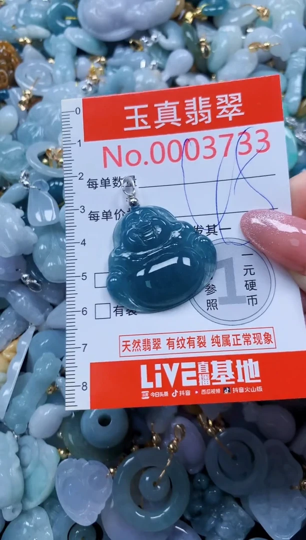 翡翠未镶嵌吊坠(不含链)3733