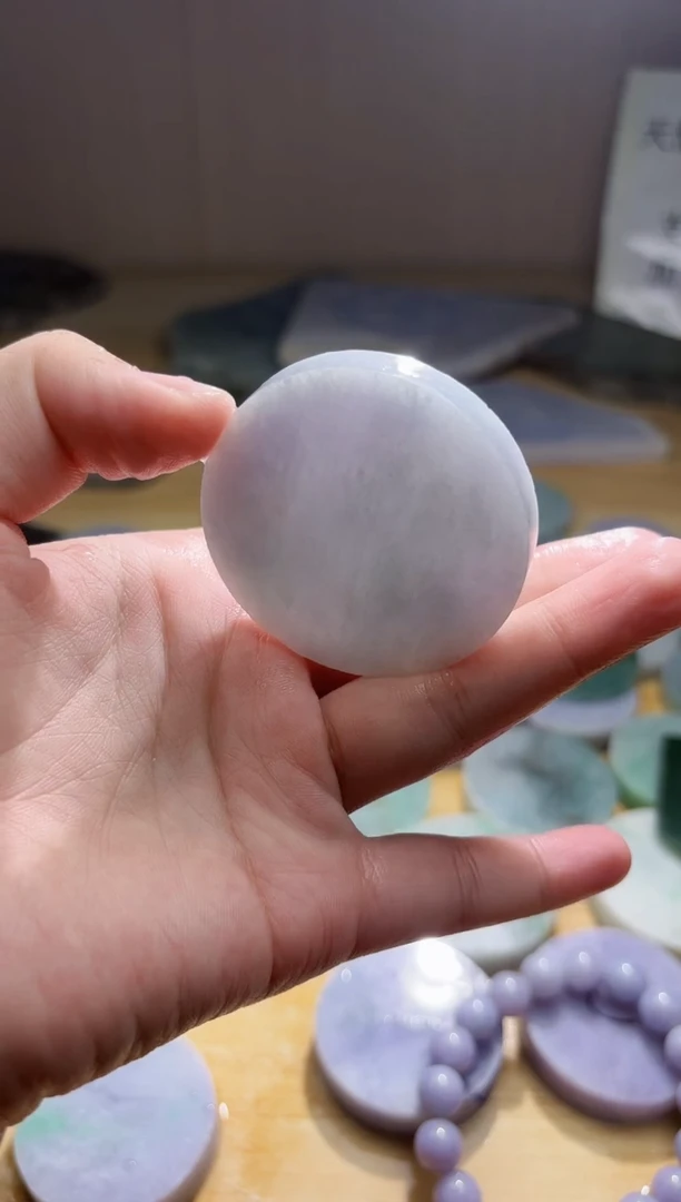 翡翠未镶嵌颈饰翡翠A货 姜谭554