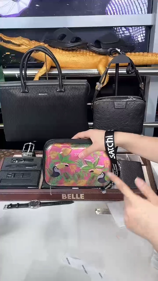 牛皮（革）韩爵绅士包包皮具020