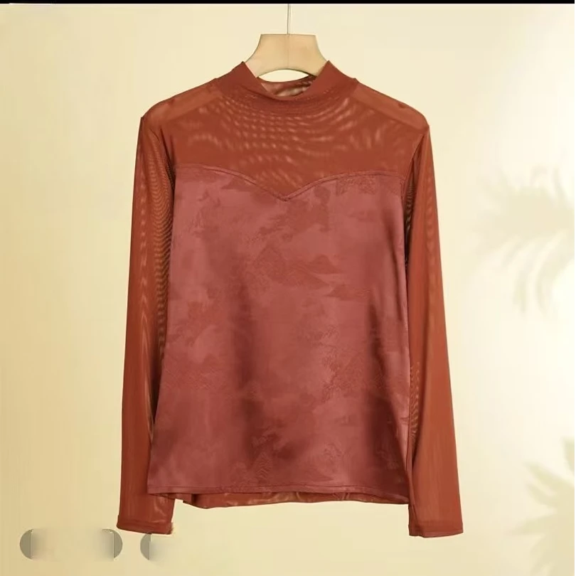 1768花曼上衣妈妈装高贵新款时尚气质妈妈装洋气收肚瘦身法式