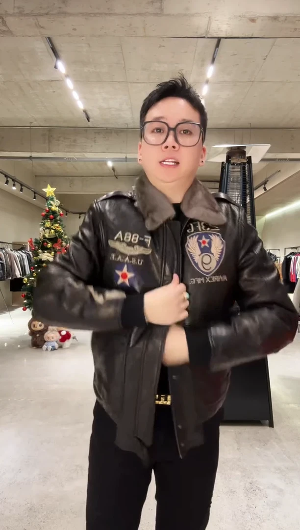 56码（155-170斤）水貂真皮夹克