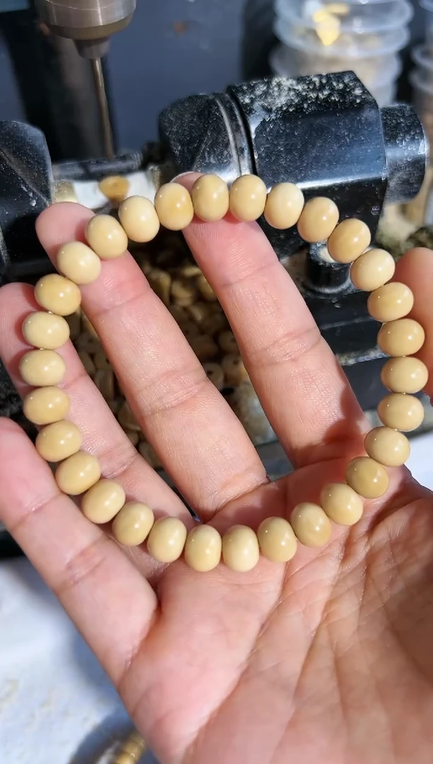 菩提根/象牙果手串龙脊卡9苹果珠单圈老料