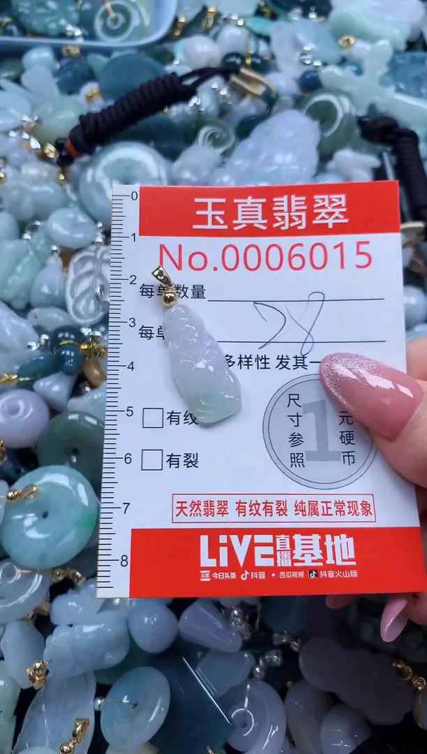 翡翠未镶嵌吊坠(不含链)6015