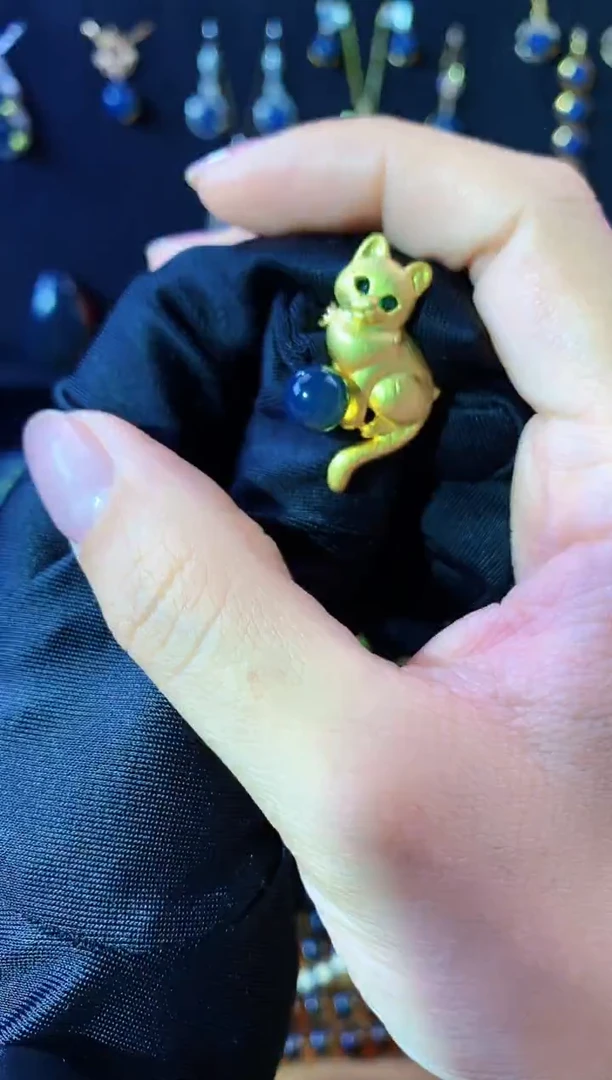 【闪购商品】琥珀珠宝奇石未镶嵌蓝珀胸针