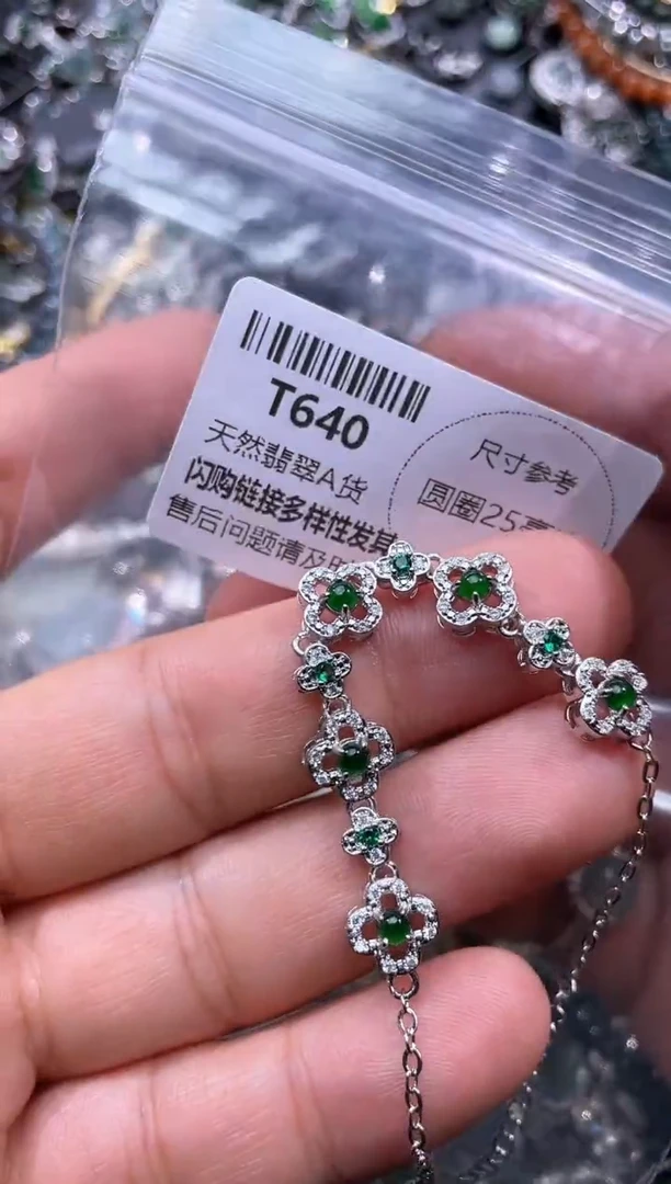 【闪购商品】翡翠颈饰未镶嵌T640手链