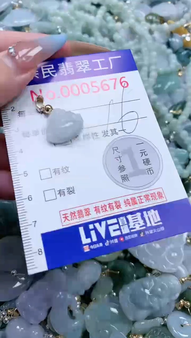 翡翠未镶嵌吊坠(不含链)5676