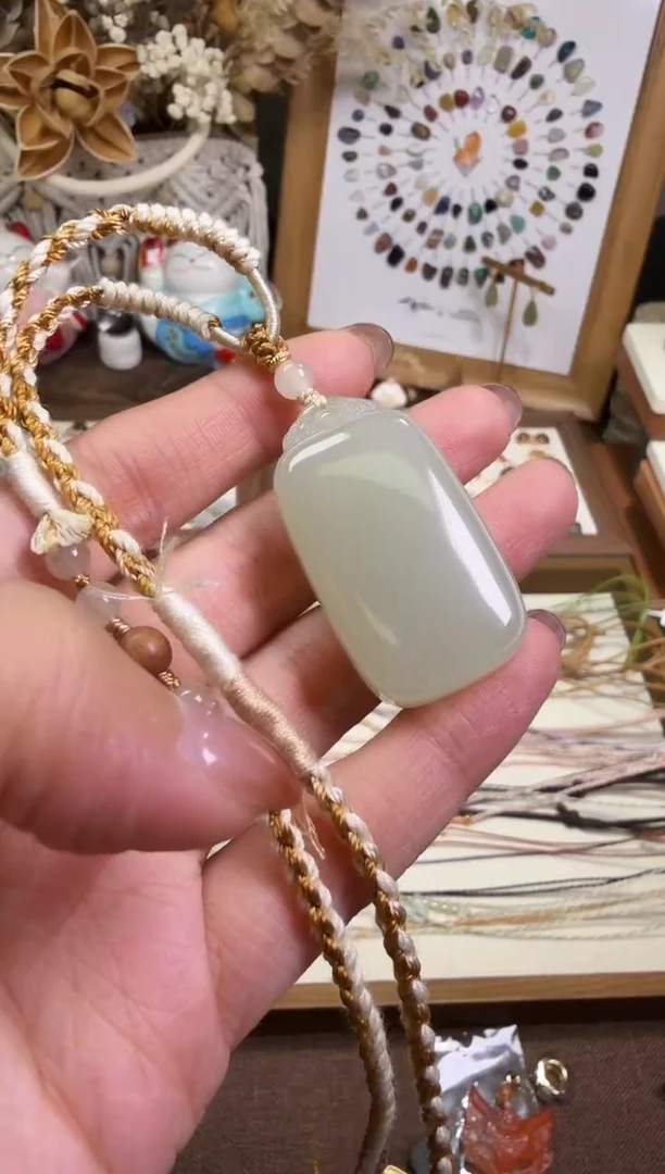 水晶摆件未镶嵌无事牌