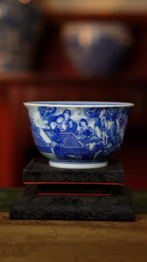 全手工手绘 百美图杯子