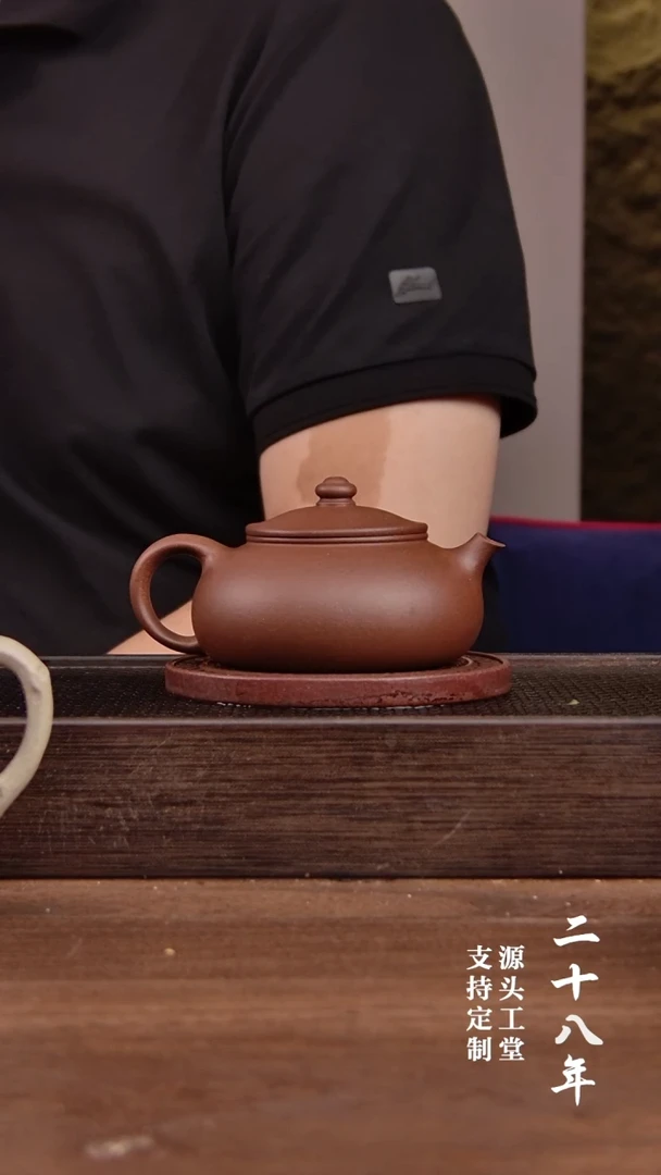 茶壶紫砂紫泥寒江       220CC