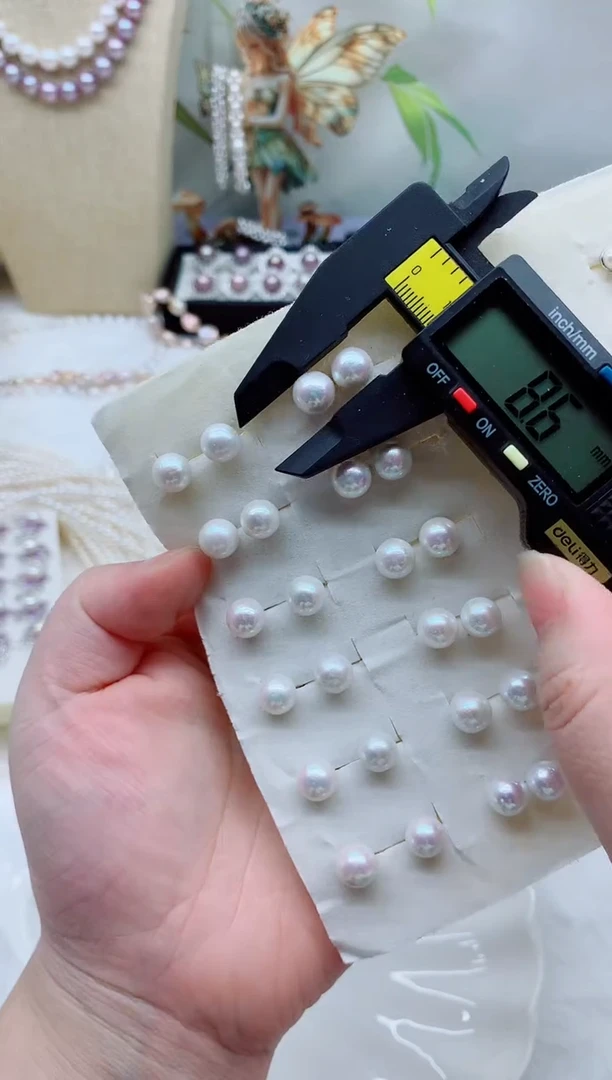 未镶嵌耳饰淡水珍珠多样性发其一【非无瑕】