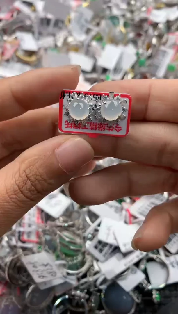 银S925镶嵌戒指翡翠999               3