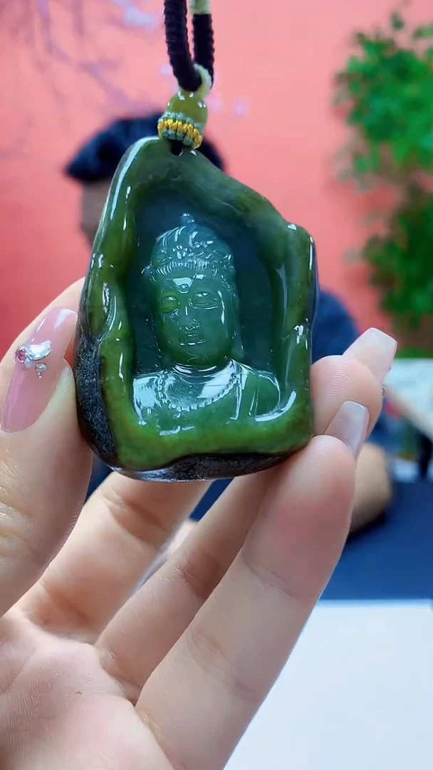 未镶嵌定制翡翠5028ty-毛货挂件148