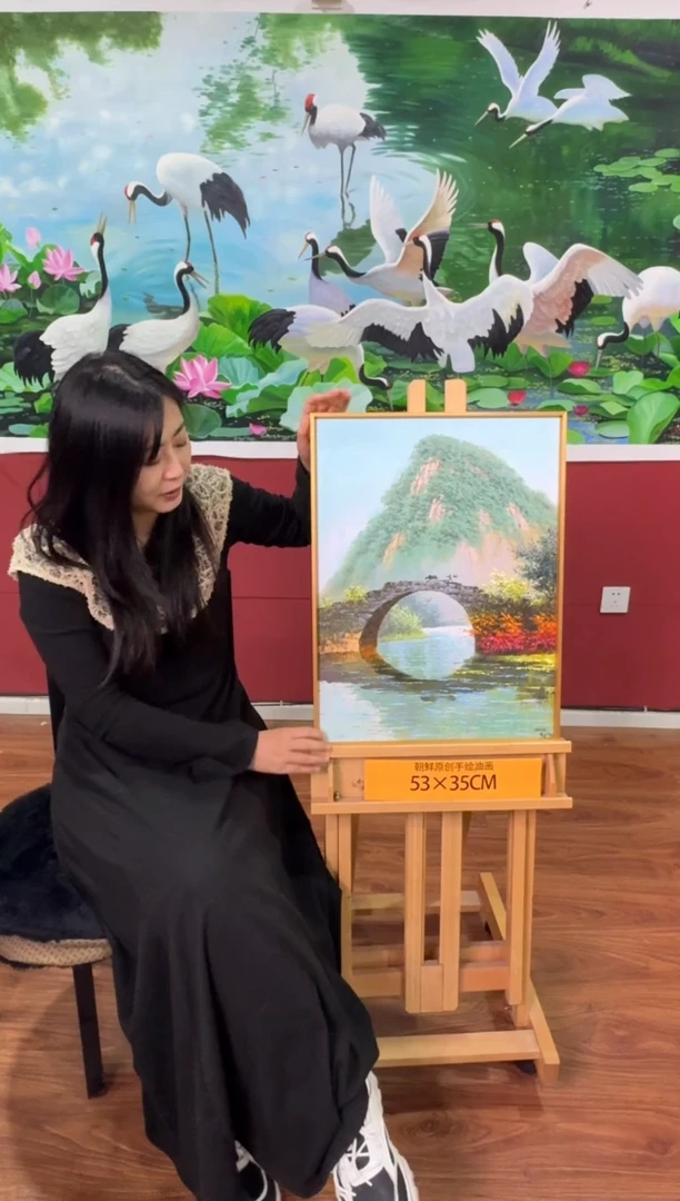 油画【44号】约53*35cm丨朝鲜原创纯手绘孤品油画丨顺丰包邮
