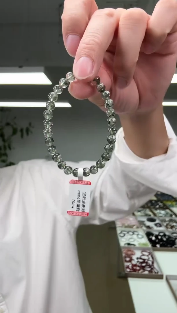 未镶嵌手链水晶绿幽灵手串