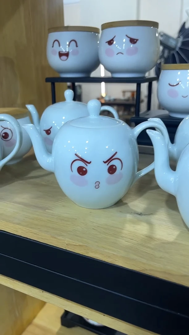 表情包美人肩壶（怒），清仓福利